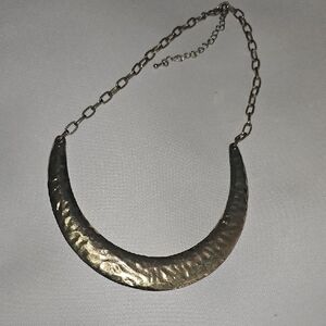 Elegant Gold Crescent Necklace